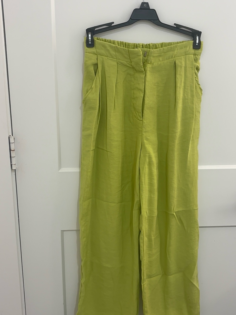 Zara Lime Green Wide-Leg Pants (11/12 Kids) - Picture 3 of 7